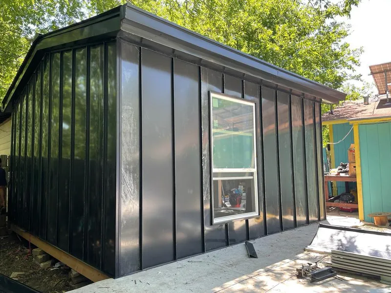 Black standing seam metal wall panels for Metal Roof Installation in Green Cove Springs